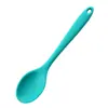 Cuchara de Silicona Tamaño Pequeño Resistente a Altas Temperaturas Antiadherente Olla para Insectos Misma Cuchara Pequeña Cuchara para Estudiantes Cuchara para Mezclar Alimentos Complementarios para Bebés