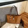 Nova Bolsa Tote Vintage Outono/Inverno 2026, Bolsa de Mão de Grande Capacidade para Mulheres, Bolsa de Ombro Simples para o Dia a Dia, Bolsa de Compras