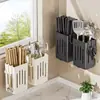 Portapalillos de Pared con Alto Valor Estético para Uso Doméstico, Estante de Almacenamiento con Drenaje sin Taladro para Cucharas y Palillos de Cocina, Mayoreo