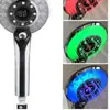 Cabezal de Ducha QinLed Cabezal de Ducha de Mano Cabezal de Ducha con Pantalla Digital LED Superficie Galvanizada Superficie Transparente Fabricante