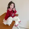 Conjunto de Champiñón para Niña 2026 Primavera y Otoño Estilo Coreano de Moda Conjunto de Dos Piezas para Niñas Pequeñas