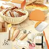 La Cesta de Fermentación de Ratán Natural más Vendida de Amazon, Estilo Europeo, Herramienta para Hornear Pan, Set de Cestas de Fermentación Banneton