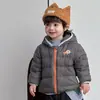 Chaqueta de plumón para niño 2026 Otoño/Invierno Nuevo Abrigo con capucha para bebé 90% plumón de pato blanco Chaqueta para bebé Ropa cálida para niños