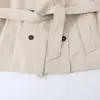 Ropa de mujer transfronteriza al por mayor 2026 otoño nuevo estilo europeo y americano versátil chaleco cruzado con cinturón 6318264