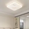 Nueva lámpara de techo rectangular minimalista de estilo italiano de Zhongshan para la sala de estar, lámpara de iluminación de dormitorio de alta gama con imitación de mármol de espectro completo