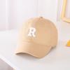 Sombrero para niños otoño bordado coreano letra R gorra de béisbol niños y niñas gorra casual simple al por mayor