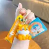 Llavero de Dragón Gordo Lindo Cadena de Llaves Festiva Navideña Colgante de Muñeco de Juguete de Moda Adornos Regalo Caja Sorpresa Regalo