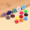 Botones de Resina Coloridos Personalizados de Fábrica, Accesorios Decorativos para Abrigos de Traje, Botones Redondos de Cuatro Agujeros para Suéteres y Cortavientos