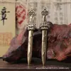 Colgante Espada de Siete Estrellas de Latón Artesanías Retro Chinas Adornos Colgante Pequeño Colgante de Latón Accesorios para Llaveros Accesorios