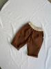 Pantalones casuales estilo coreano Ins para niños y niñas estilo Mori para exteriores pantalones que combinan con todo temporada de primavera y otoño material grueso color sólido pantalones con banda elástica