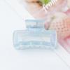 Nueva moda coreana viento de hadas color estrella transparente pinza de agarre geométrica hueca esmerilada para baño cabello pasador al por mayor