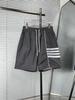 Conjunto de Roupas de Proteção Solar de Alta Qualidade para Primavera e Verão 25, Novo Estilo, com Quatro Listras e Shorts Combinando