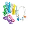 Bestseller transfronterizo 1M collar de mascota colorido cuerda trenzada, collar tejido a mano multicolor lindo para gato y perro pequeño