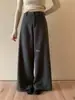 Pantalones casuales rectos de mezcla de lana tipo papel estilo coreano minimalista Hers Sweet 2026 Otoño/Invierno para mujer 92540