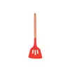 En stock de fábrica espátula con mango de madera utensilios de cocina espátula de silicona de color espátula antiadherente espátula de silicona para el hogar