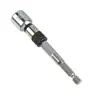 Haste Adaptadora com Haste Hexagonal de 1/4", 70mm de Comprimento, Haste Adaptadora de Soquete de Uso Duplo em Aço Cromo-Vanádio e Aço Carbono