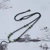 Cadena para Clavícula Ajustable Estilo Étnico Cuerda Colgante Jade Hetian Cuerda Simple Versátil