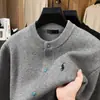 Cárdigan de Punto Falso de Dos Piezas para Hombre con Bordado de Caballo, Chaqueta Suéter para Hombre, Top Casual, Moderno, Cálido, Versátil, Dropshipping