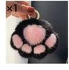 Pata de Gato de Imitación de Visón Colgante Lindo de Peluche Colgante para Mochila Escolar Colgante de Bolsa Pequeña Pata Llavero de Coche Accesorios Colgante Venta al por Mayor