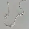 Pulsera de Lazo para Mujer, Lujo Ligero, Gama Alta, Pulsera Hueca Dulce, Moderna y Versátil, Cadena de Hueso de Serpiente Fresca