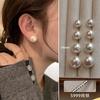 999 Brincos de Prata Esterlina Feminino Shijia Pérola Cozido no Vapor Pão Beads Brincos Plana Redonda Alta Elegante Francês Retro Luz Brincos de Luxo