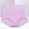 Calcinhas femininas cintura alta algodão slim fit malha respirável barriga quadril listradas calcinhas de algodão femininas atacado