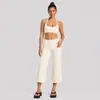 Conjunto de yoga transfronterizo con sujetador deportivo de cuello halter, pantalones de yoga ajustados de secado rápido para correr y entrenamiento, conjunto de ropa de fitness