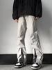Pantalones rectos funcionales a prueba de viento estilo americano para deportes, gruesos para nieve, tipo rusco, invierno, esquí, forrados de polar, tipo cargo, para hombre, alta calle