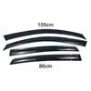 Adecuado para protectores de lluvia para ventanas 09-12 Volkswagen Golf 6, viseras de lluvia para coche, escudos de lluvia, accesorios de modificación exterior