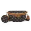2026 Bolso de Pecho Estampado Transfronterizo Estilo Coreano Moda Cruzado de Cintura de Moda Lujo Ligero Monograma Nicho Bolso Cruzado de un Solo Hombro