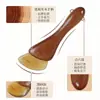 Palo Masajeador de Tendón de Pezuña de Cabra Pequeño para Rostro, Especializado para Masaje de Ojos y Facial, Placa Gua Sha de Cuerno Universal para Todo el Cuerpo, Masajeador de Cabeza