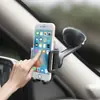 Soporte para teléfono móvil con ventosa para coche, panel de instrumentos de control central, cristal, ángulo de ajuste libre de 360°, brazo con pinza para coche, marco de navegación