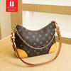 Bolsa Chifres Corrente Combinando Cores Meizi Novo Estilo Presbiópico Transversal de Ombro Único Bolsa Axilar Média Antiga Luxo Leve Elegante Bolsa Feminina
