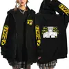 En Stock Merchandising de Anime para Jóvenes Chainsaw Man Sudadera con Cremallera Estampada Unisex Moda Urbana Sudadera con Capucha Casual Chaqueta Deportiva