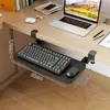 Bandeja de Teclado Balcão de Dormitório Rack de Armazenamento de Gaveta Sem Perfuração Mesa de Computador de Escritório Rack Deslizante Rack de Armazenamento de Mouse