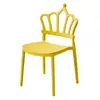 Silla Corona Doméstica Apilable para Niños Silla de Ocio para Exteriores Silla Infantil para Bodas Silla de Estudiante Silla con Respaldo para Jardín de Infancia
