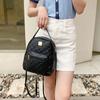 2023 Nova Moda All-match High-end Textura Rhombic Bordado Thread Bordado Thread Multi-funcional Ombro Mochila Portátil