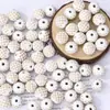 Cuentas de Madera Grabadas Multicolor, Cuentas Sueltas, Cuentas Redondas de Madera Natural Impresas Vintage, Accesorios Materiales para Pulsera Collar DIY