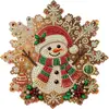 Kit de Placa de Puerta con Pintura de Diamantes Perla de Navidad Transfronteriza Colgante Acrílico Manualidades DIY Decoraciones para Puertas y Ventanas