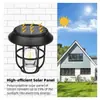 Luz de Jardim Solar Holofote Transfronteiriça Exterior à Prova d'Água Decoração de Atmosfera Arranjo Lavador de Parede Varanda Acende Automaticamente após o Anoitecer