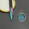 Polvo Mágico Espejo para Uñas Exclusivo Transfronterizo, Polvo Mágico Espejo Camaleón de Gama Alta, Accesorios Multicolor que Cambian de Color para Uñas