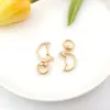 Llavero de Joyería de Dibujos Animados con Forma de Gatitos, Delfines, Estrellas, Corazones, Lunas, Flores y Conchas, Materiales para Joyería DIY de Aleación de Zinc