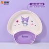 Mesa para Niños Wuhe Kuromi Vajilla para Bebés Niños Plato para Comer Plato para Comer Vajilla de Melamina Taza de Agua Tazón Lindo Venta al por Mayor