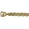 Peluca de Fibra Sintética Africana Trenza Grande de Fibra de Alta Temperatura para Mujer, Cabello Trenzado de un Solo Color, Rastas, Se Puede Ondular y Teñir