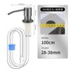 Dispensador de Jabón Detergente Fregadero Presionar Cocina Fregadero de Verduras Presionar Dispensador de Detergente Dispensador de Jabón Tubo de Extensión Cabezal de Bomba