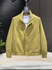 Chaqueta Exterior de Color Sólido Simple con Cuello Alto de Moda para Hombre Primavera Verano Nueva Moda Versátil Casual Ropa de Trabajo Top