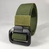 Cinturón elástico grueso para exteriores con hebilla japonesa de aleación de 3,8 cm, cinturón de lona informal de entrenamiento para hombre.
