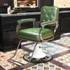 Silla Retro Pomada para Hombre Salón de Barbería Peluquería Silla Reclinable Afeitado Facial Permanente Coloración Asiento de Peluquería
