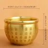 Taza de Cien Bendiciones de Latón Puro, Frasco de Cien Bendiciones, Adorno Pequeño de Escritorio, Cenicero, Decoración de Estudio, Pieza de Mano, Venta al por Mayor desde el Fabricante