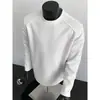 Sudadera Pesada Gris con Estampado Floral Blanco Estilo Americano para Hombre, Camiseta de Manga Larga Empalmada de Otoño con Hombro Normal, Camisa de Corte Recto Corta y Ancha